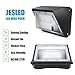 150W LED Wall Pack Light with Dusk-to-Dawn Photocell, 5000K Daylight, 19200lm, JESLED Outdoor Waterproof Security Light Fixture,600-1000W HPS/HID Replacement,Industrial Residential Commercial Lighting