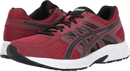 ASICS Men's Gel-Contend 4 Running Shoe, Wine/Black/Carbon, 9 Medium US