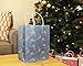 Christmas Gift Wrapping Bags with Handles, Festive Holiday Designs (10 x 4.25 In, 24 Pack)