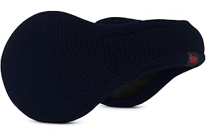 180s Men's Merino Wool Behind-the-Head Winter Ear Warmers | Premium Adjustable & Foldable Earmuffs