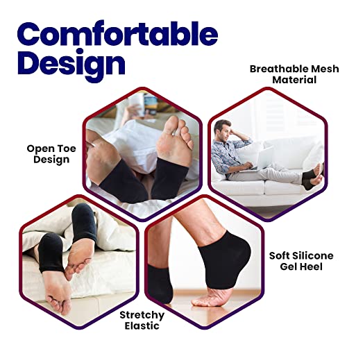 Moisturizing Socks for Men Cracked Heel Treatment with Aloe Vera