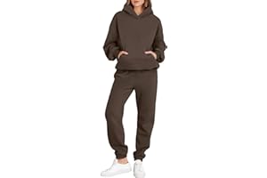 ANRABESS Womens 2 Piece Outfits Lounge Hoodie Oversized Sweatshirt Jogger Sweatpants Y2K Tracksuit Sweatsuit Set Fall Clothes