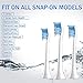 12 Pack Toothbrush Heads, Compatible with Philips Replacement Sonicare Brush Heads, Fits 2 Series, 3 Series Gum Health, Diamondwhite, DiamondClean, Flexcare, EasyClean