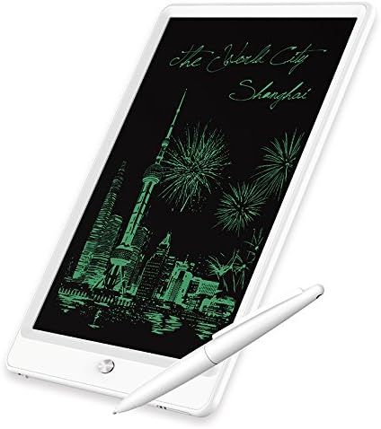 LCD Graphic Writing Tablet,10 inch Durable Electronic Writing Board,Digital eWriter Doodle Drawing Pad, office Handwriting Whiteboard, Portable Handwriting Notepad for Kids and Adults (white)