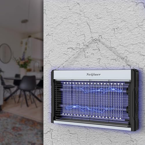 Neijiaer Electronic Insect and Fly Killer with USB Cable, 3200v Powerful Fly Trap Bug Zapper Indoor Outdoor,Fly Zapper Attracting Mosquito with UV Light for Kitchen,Home,Indoor Garden Yard.