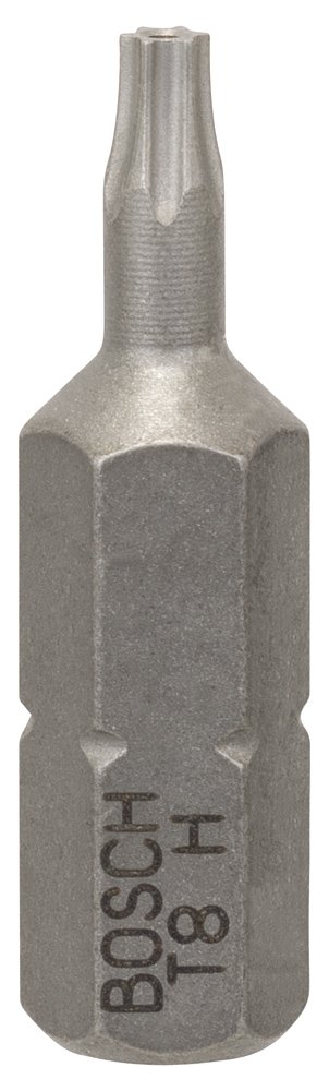 Bosch Accessories 2608522007 "Security-Torx" Extra Hard T8H2 Screwdriver Bit, Grey, Set of 2 Piece