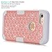iPhone 7 Case, GreenElec [Diamond Studded Bling Rhinestone] Hybrid Heavy Duty Dual Layer Armor Defender Protective Rubber Case With Fit Perfect Shock Absorbing Scratch Proof for iPhone 7