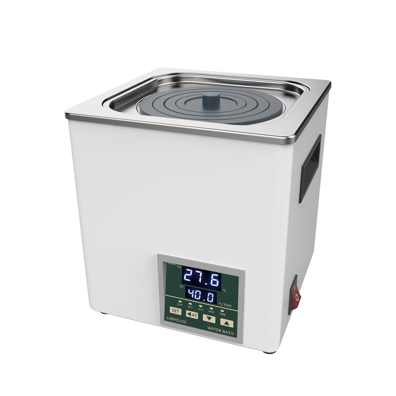 Photo 1 of LABHOUSE Lab Water Bath Digital LWB-1 Thermostatic Heater Electric Heating Devices Stainless Steel Liner 3L Capacity 1 Selectable Opening for Laboratory Experiment 110V/60 Hz