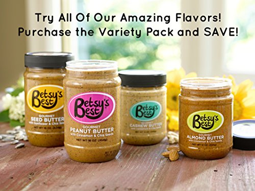 Gourmet Cinnamon Peanut Butter w/Chia Seeds by Betsy's Best 16 OZ - FREE RECIPE E-BOOK - All Natural and GMO Free - Thumbnail 7