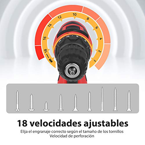 Taladro-Atornillador-12V-DETLEV-Pro-Destornillador-Elctrico-2-Velocidades-Par-Mx-28Nm-181-con-1-Batera-Recargable-de-iones-de-Litio-2000mAh