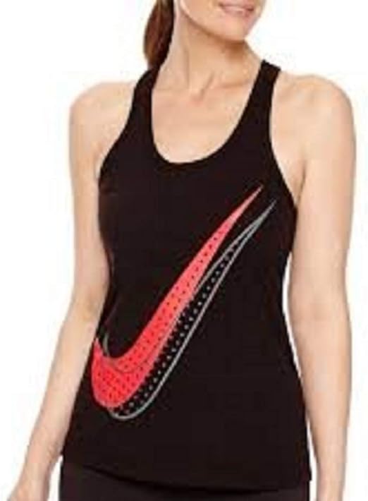 Nike Shadow Dot Racerback Tank Top Black at Amazon Womenâs Clothing store