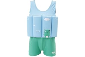ELUCKFACE Baby Kids Floatation Suit Float One-Piece Swimwear Buoyancy for Girls Boys 1-8Years