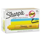 Sharpie Accent Tank Highlighters, Chisel Tip,Yellow, 36-Count