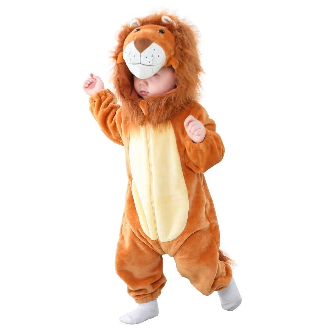 Photo 1 of ABTSHU Baby Lion Costume Toddler Halloween Dress Up Outfit 3-4 Years