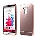 LG G Vista Case, Silverback(TM) Luxury Metal Air Aluminum Bumper Detachable + Mirror Hard Back Case 2 in 1 Cover Ultra-Thin Frame for LG G Vista -RoseGold