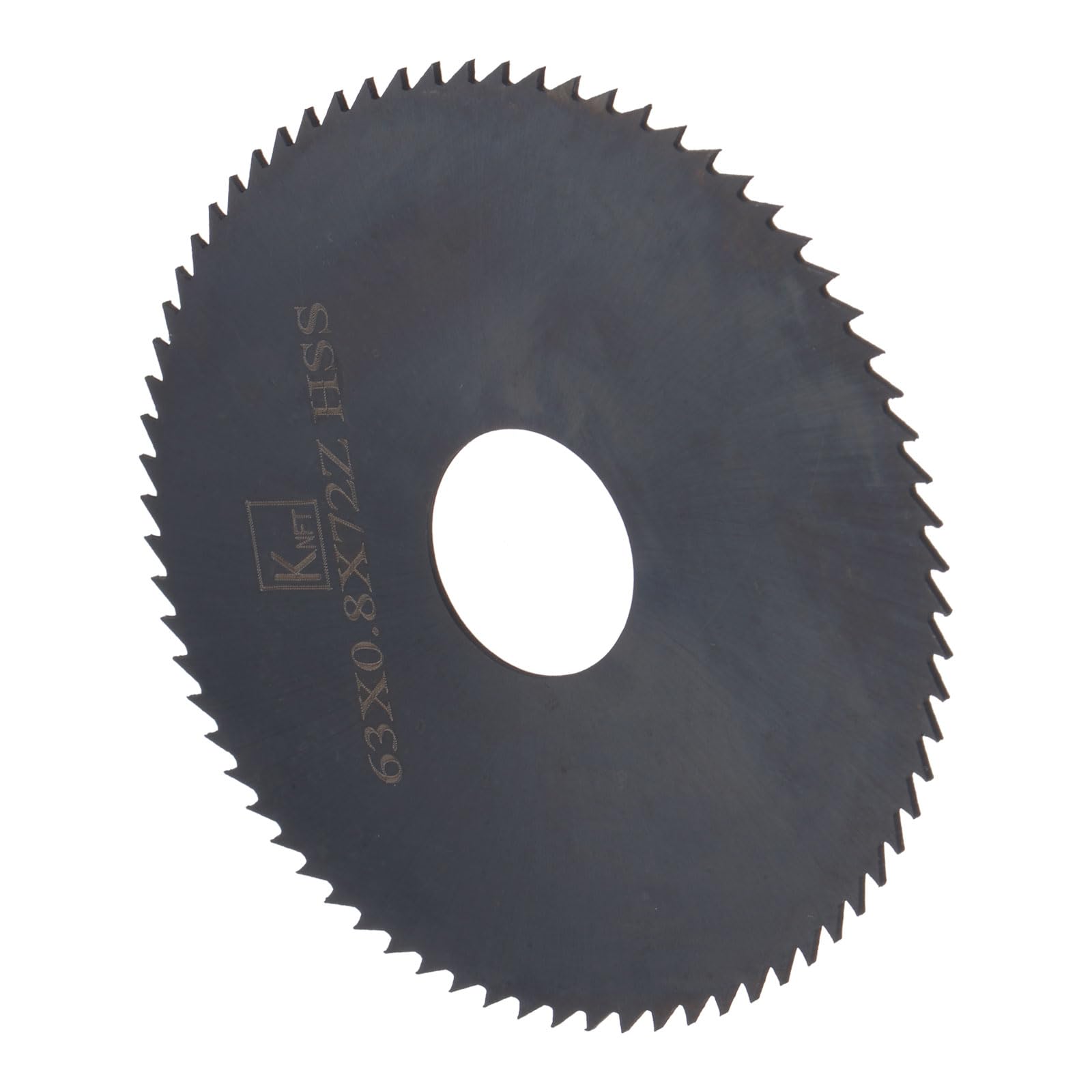CoCud Circular Saw Blade, 63mm Dia 16mm Arbor 0.8mm Thick 72 Tooth, 6542 High Speed Steel (HSS) Wood Cutting Table Saw Blades Black - (Applications: for Metal Woodwork Plastic Aluminum)