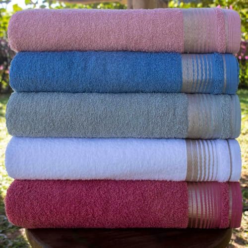 Kit Com 4 Toalhas de Rosto Gigante Alta Absorção Sublime 45x70cm - Central Toalhas (KIT 1)
