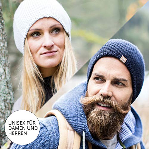 GIESSWEIN-Strickmuetze-Hohe-Munde-Unisex-High-Beanie-mit-Merinowolle-Leichte-Muetze-fuer-Damen-Herren-Haube-fuer-Herbst-Winter-Wool-Cap