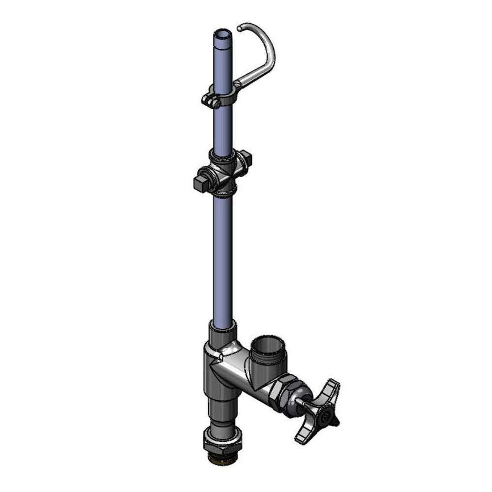 T&S Brass 01798940 Easy Install Riser with BigFlo AddOn Faucet and