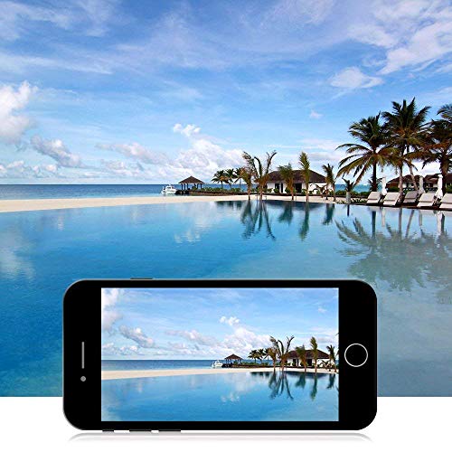 Compatible with iPhone 8 Screen Replacement, LCD Display 3D Touch Screen Digitizer Full Assembly with Proximity Sensor, Ear Speaker and Front Camera (Screen Replacement for iPhone 8 Black)