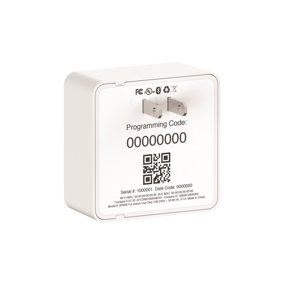 SCHLAGE BR400 Sense Wi-Fi Adapter (2.4GHz WiFi Only) | Works With SCHLAGE Sense , White - View 2