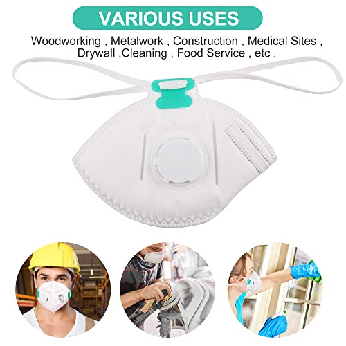 LotFancy NIOSH N95 Mask, 10PCS Particulate Respirator with Breathing