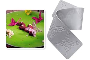 3D Hollow Butterfly Shape Molds, Fondant Mold Silicone for Lace Mold Baking Candy Gummy Sugar Craft Cake Party Pastry Molds L