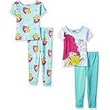 The Little Mermaid Ariel Girls 4 piece Pajamas Set (Toddler)