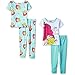The Little Mermaid Ariel Girls 4 piece Pajamas Set (Toddler)