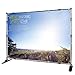 VEVOR 8' Banner Stand Adjustable Display Backdrop Lightweight Portable Trade Show Wall for Photography(8' Banner Stand)