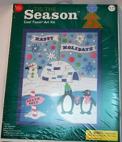 Amazon Com Joann Tis The Season Cool Foam Art Kit Penguins