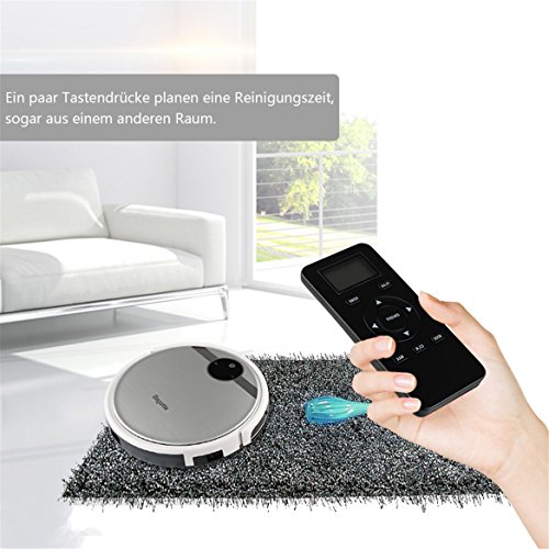 [- Staubsauger Roboter,Bagotte 3-in-1 Saugroboter mit Wischfunktion und Bürsten,Selbstaufladun
