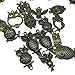150 Gram (Approx 40pcs) 20 Different Style DIY Antique Metal Owl Charms Pendant for Crafting,Bracelet Necklace Jewelry Making Accessories