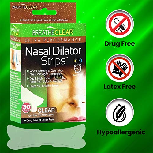 Breathe Clear® Ultra Performance Nasal Strips, 90 Count, Tan Instant