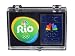 2016 NBC Rio Olympic Pin Set - Media Logo & Peacock in Gift Box
