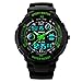 Misskt 30m Water-proof Boys Girls Sport Digital Led Watch with Alarm Stopwatch Children Watch green