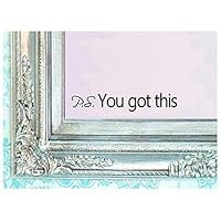 BERRYZILLA PS You GOT This Decal Vinyl Sticker Bathroom Mirror Wall Art Confidence Be Amazing Quote Mirror Living Room Home Window