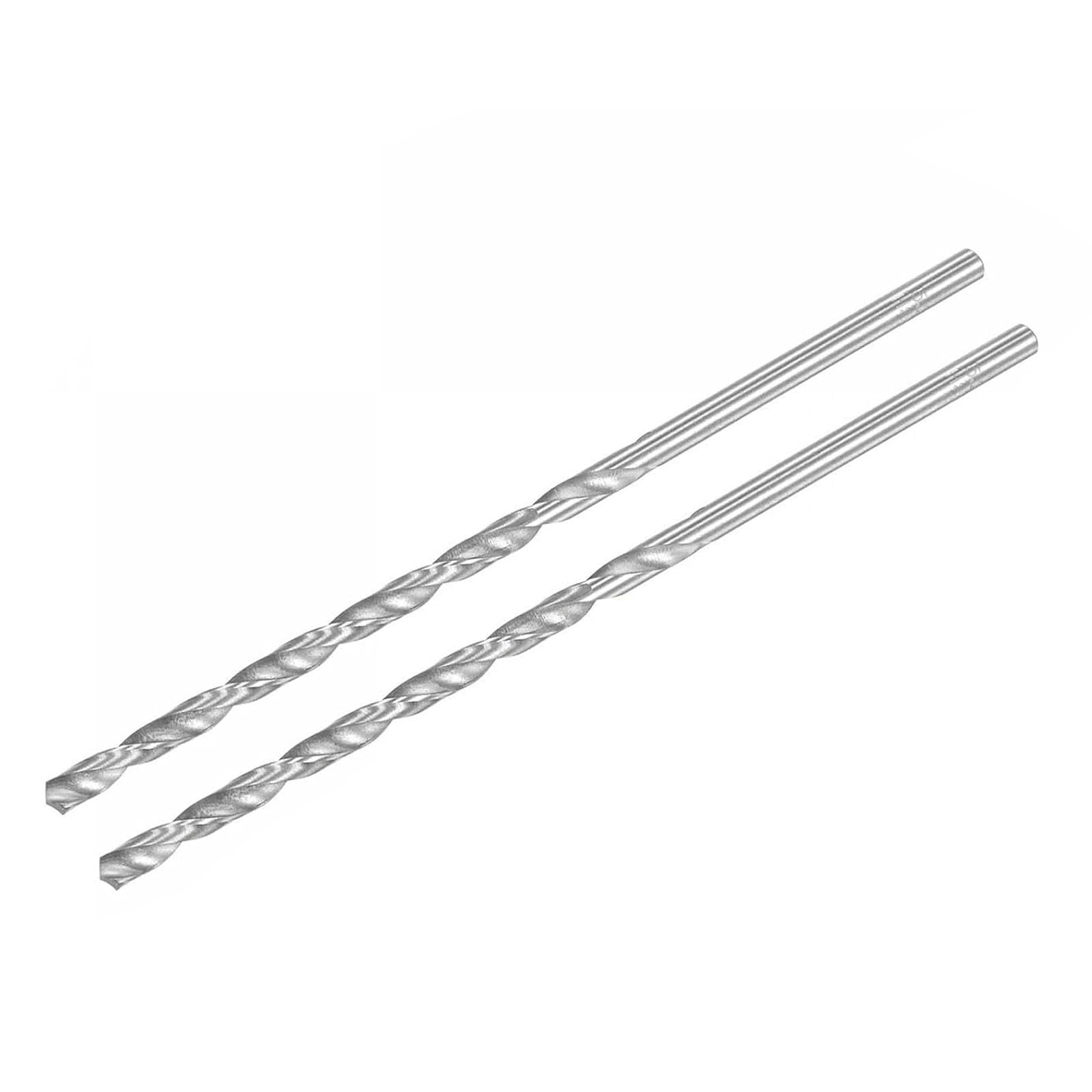 TA-VIGOR 2Pcs 5.2mm Extra Long Twist Drill Bits, 160mm Length High-Speed Steel HSS Straight Shank Spiral Drill Bits for Wood Metal Aluminum Plastic — image 1