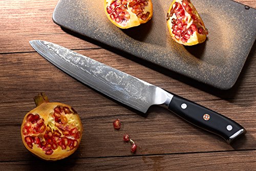 DINSUN Chefs Knife,8- Inch Professional Chefs Knives Damascus High Carbon Steel Kitchen Sharp Knife