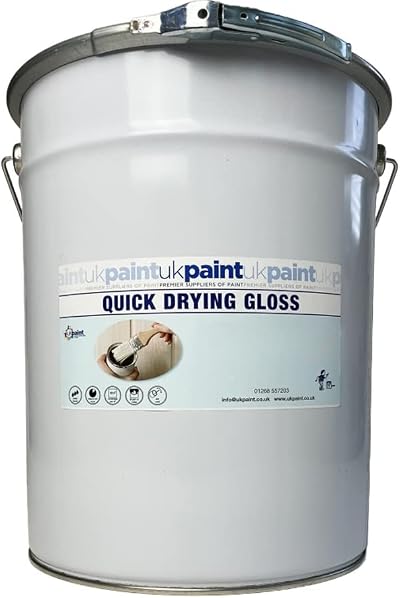 UK PAINT Acrylic Gloss 2.5L Dark Grey Interior Exterior Wood Metal Paint