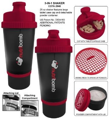 Nutribomb 3 in 1 Shaker by Nutribomb