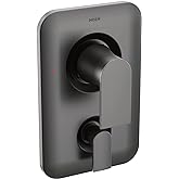 Moen T2470BL Genta LX PosiTemp 3-Function Transfer Valve Shower Trim Kit, Valve Required, Matte Black