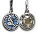 The Christian Mint, LLC St. Francis of Assisi Enameled Pet Medal with Capsule of Assisi Soil (for Smaller Dogs) (Blue)