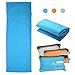 CAMTOA Travel Camping Sheet, Envelope Antimicrobial Soft Sleeping bag Liner - Compact Sleep Sheet with Lightweight Carry Bag for Travel,Youth Hostels, Picnic, Planes, Trains etc. Sky Blue