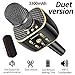 12W Karaoke Microphone, 3300amh Duet Version Bluetooth Microphone Wireless,with 2.1 Channel Speaker Machine for Kids and Adults Home Party Birthday