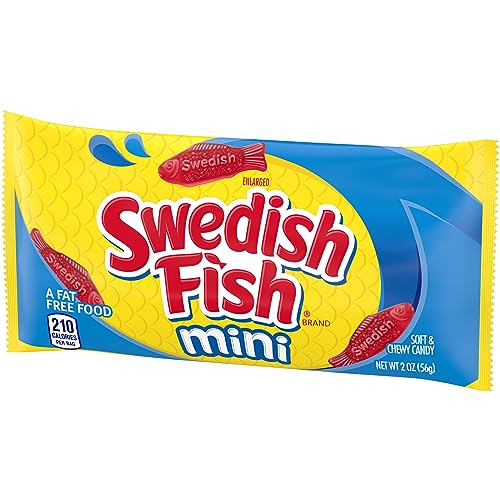 SWEDISH FISH RED FISH SOFT AND CHEWY CANDY 2 OUNCE