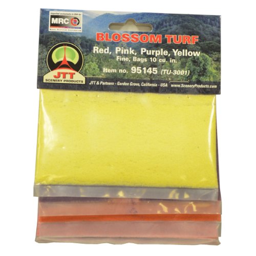 JTT Scenery Products Blossom Flower Turf, Multiple Colors, Fine