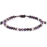 Wovanoo Beaded Bracelet Adjustable Stone String Bracelet Bohemian Colorful Beads Strand Bracelets for Women