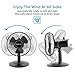 OPOLAR First Oscillating Mini Fan, AA Battery (not Included) Operated or USB Powered, Portable Table Fan, 3 Speeds, Adjustable Head, Enhanced Airflow and Low Noise, Personal Office Fan for Home