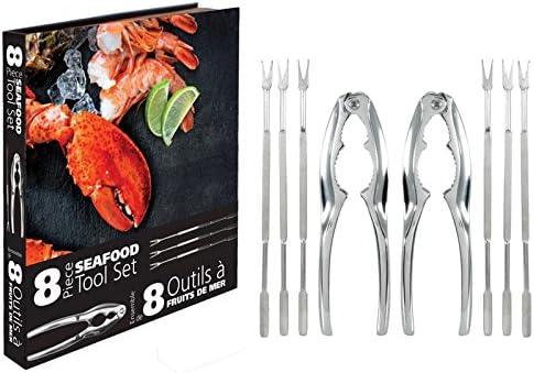 Danesco 8 Pc. Seafood Tool Set - Book-Style Gift Boxed